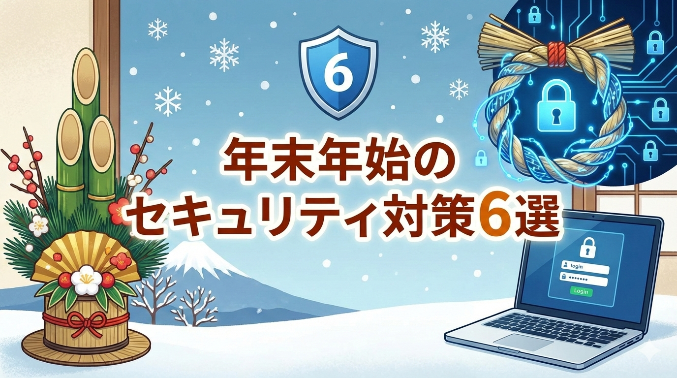 年末年始に気をつけたい情報セキュリティ６選