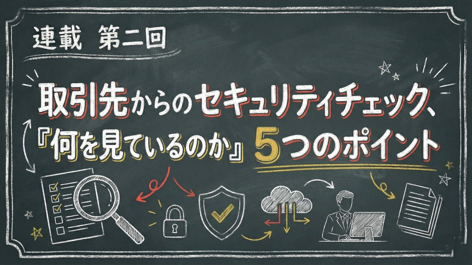 第二回:取引先からのセキュリティチェック、『何を見ているのか』社長が知るべき5つのポイント